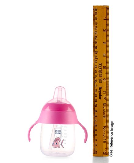 Mee Mee Twin Handle Straw Sipper Cup 240ml 3m+ Pink