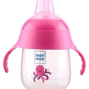 Mee Mee Twin Handle Straw Sipper Cup 240ml 3m+ Pink