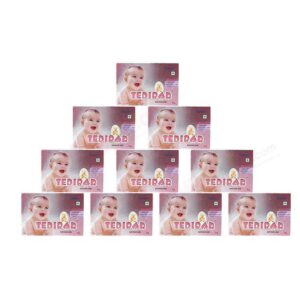 CURATIO Tedibar Bathing Soap for baby, Pack of 10 (75g Each)