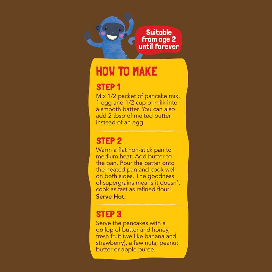 Buy Slurrp Farm Millet Pancake Mix in Chocolate Flavour for Small Children - 150gms Online in India at uyyaala.com