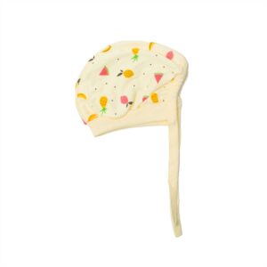 Side Tying Cap Fruit Printed Hosiery 0-3m 1Pc Pack