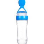Buy Silicone Food Feeder with Spoon for Baby - Blue Online in India at uyyaala.com