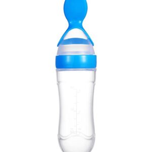Buy Silicone Food Feeder with Spoon for Baby - Blue Online in India at uyyaala.com