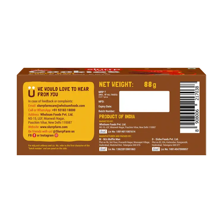 Buy Slurrp Farm Cookie Biscuits for Children with Chocolate & Ragi Online in India at uyyaala.com