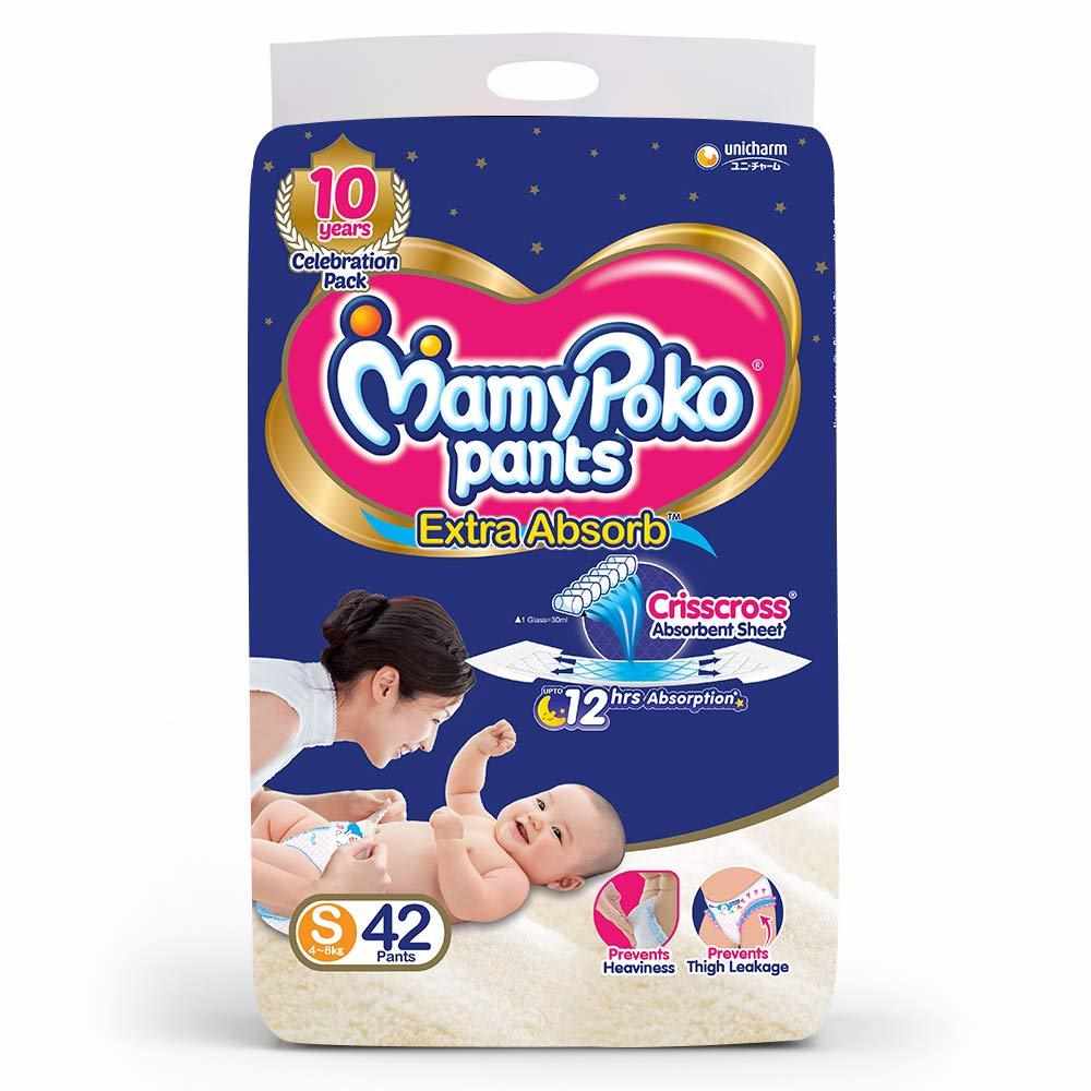 MAMYPOKO Pants Extra Absorb Small (4 to 8kg)