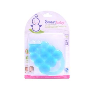 SMART BABY Silicon Water teether for babies Grapes Shape 4+ months age - Blue