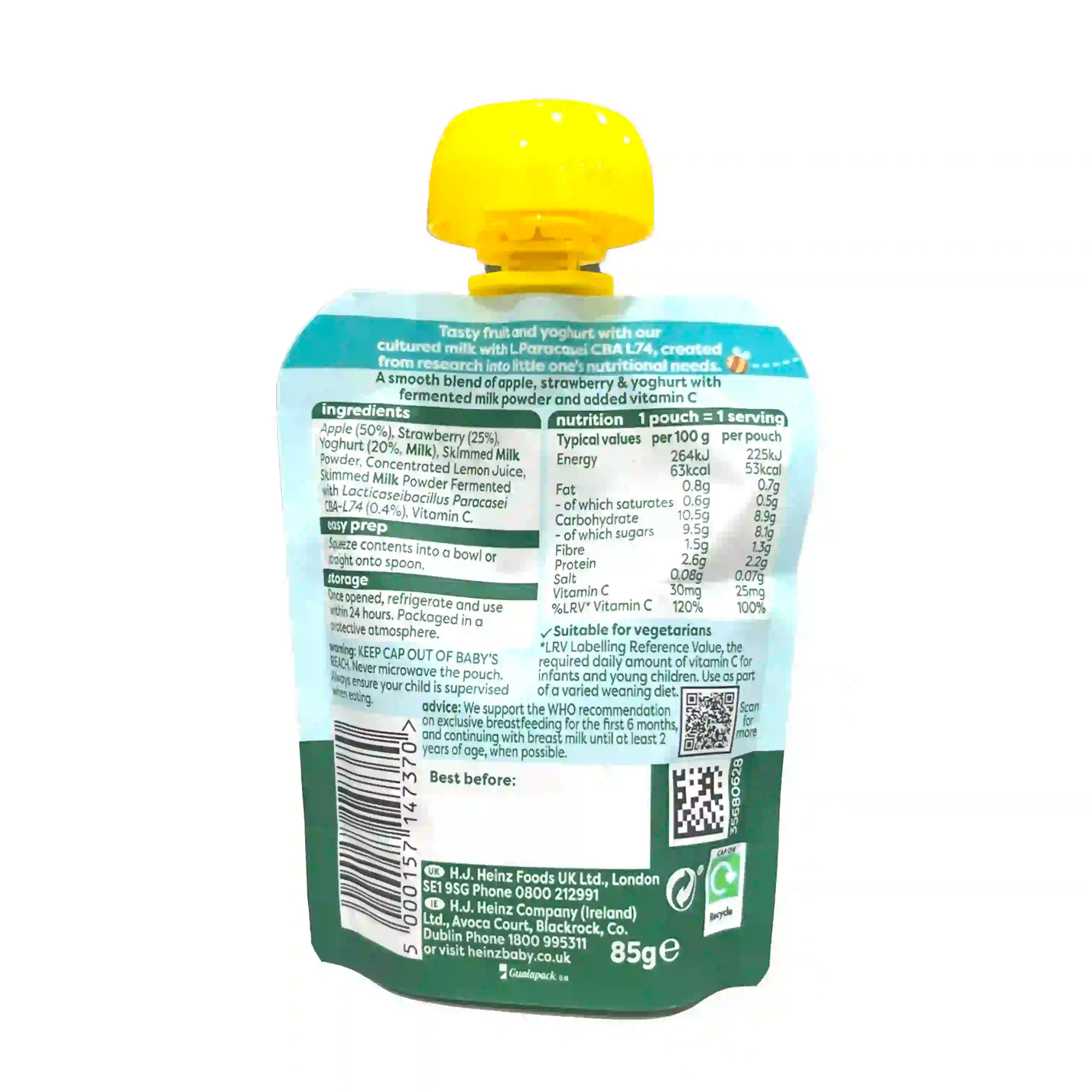 Buy Heinz Immunity Support Puree with Strawberry & Yoghurt Online in India at uyyaala.com