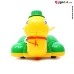 Aarkay Pull Along Turtle With Sound Effects & Butterflies Rotating Toy for Kids