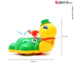 Aarkay Pull Along Turtle With Sound Effect Toy for Kids