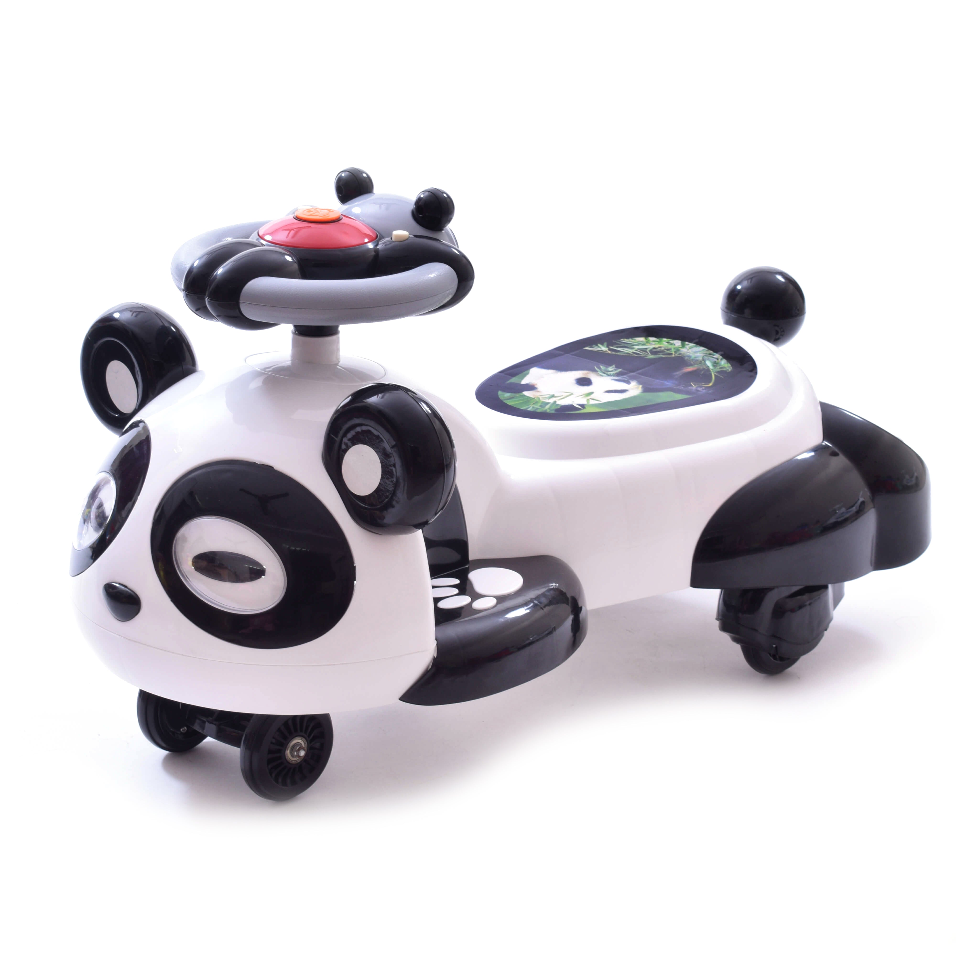 Kids Panda Twister Magic Car White