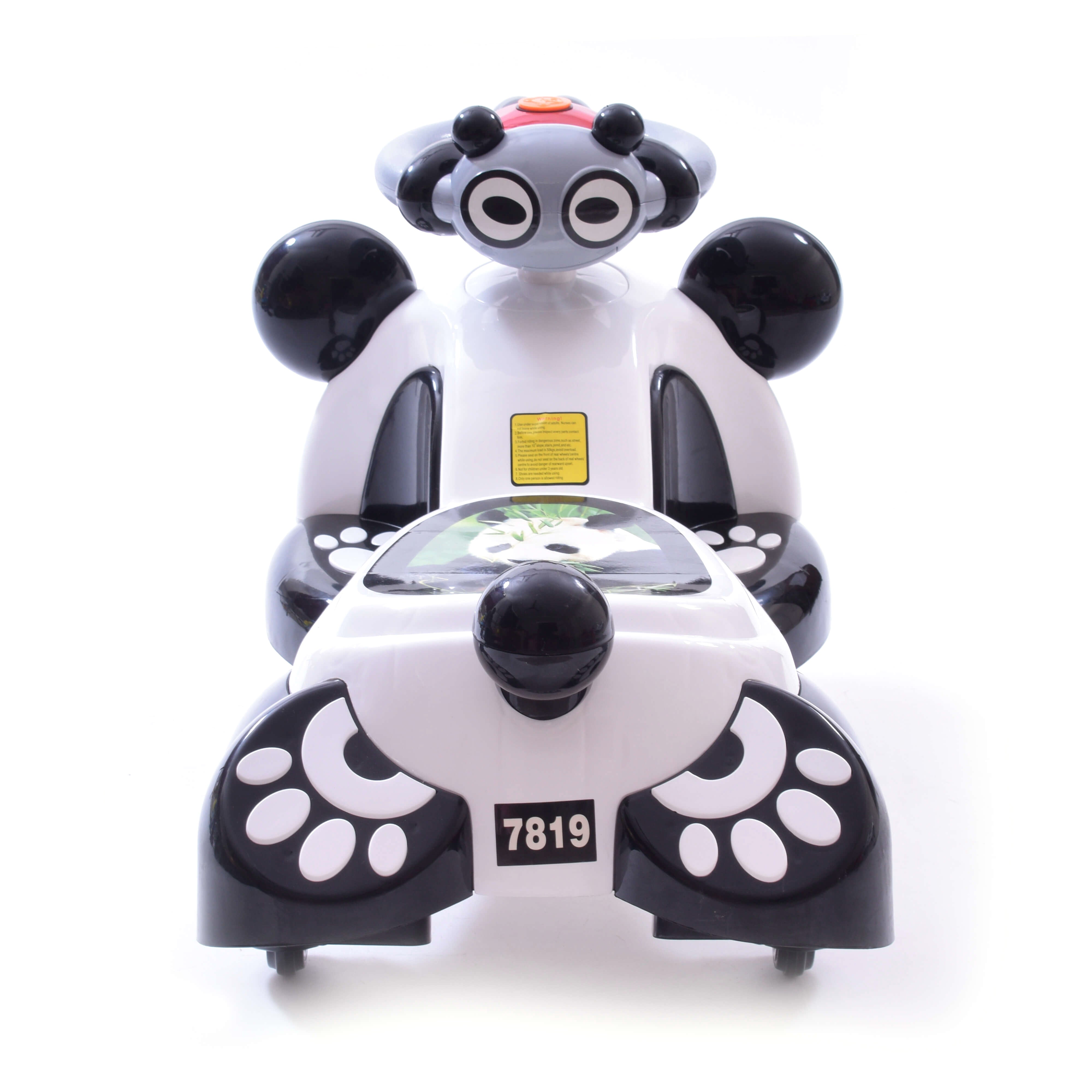 Kids Panda Twister Magic Car White