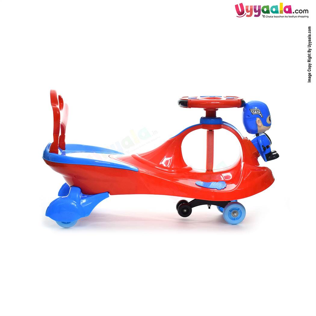 Kids Twister Magic Car Captain America - Red, Blue-uyyala-com.myshopify.com-Twisters-Happy Babies