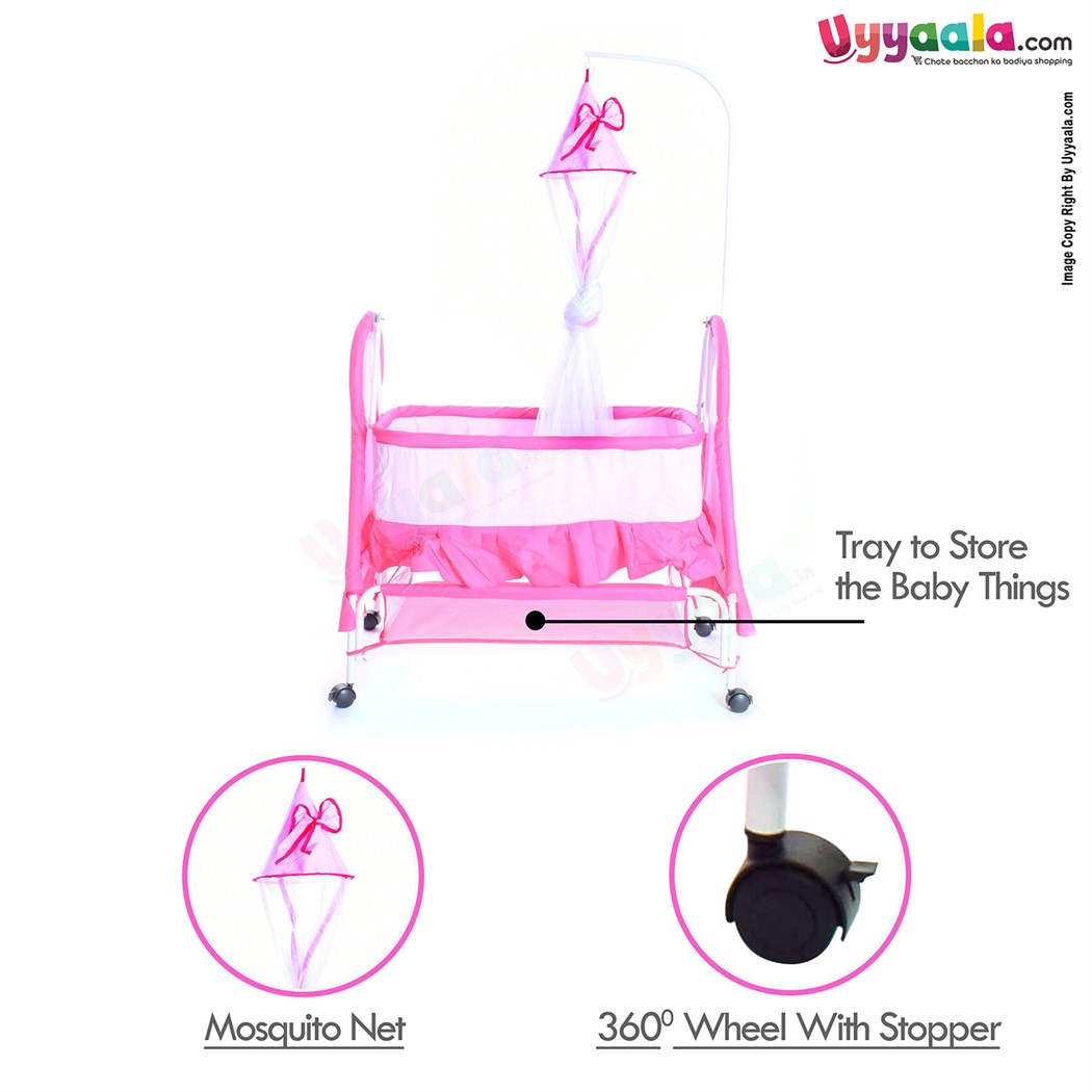 Cradle With Mosquito Protection Net for babies
