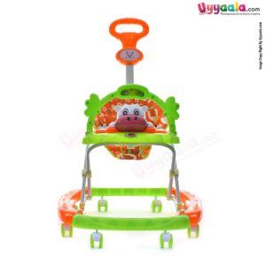 BAYBEE Walker Cum Rocker 3 In 1 Calf - Green, Orange-uyyala-com.myshopify.com-Walkers-Baybee