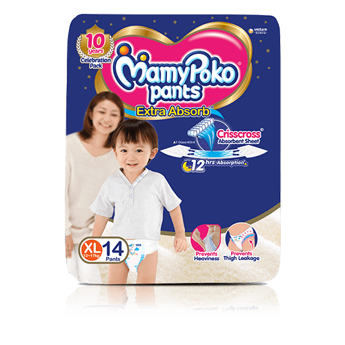 MAMYPOKO Pants Extra Absorb (12 to 17kg) XL