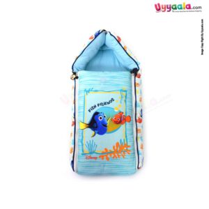 DISNEY Baby Carry Nest (Sleeping Bag) Cotton Fish Print 0+m Age, Blue
