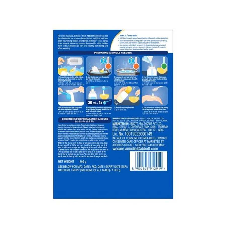 Abbott Similac Follow Up Formula  Stage 4 from 18 to 24 Months - 400g