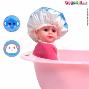 ANYA Fashion & Cute Shower Caps for Babies with Baby Elephant & Monkey Print