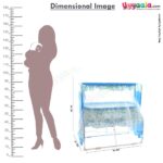 FLY Baby Foldable Cradle 2 In 1 Mosquito Protection Net With Frills flowers & Chick Print