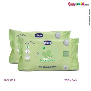CHICCO Soft Cleansing Wipes 2Pack - 72pcs each-uyyala-com.myshopify.com-Wipes-Chicco
