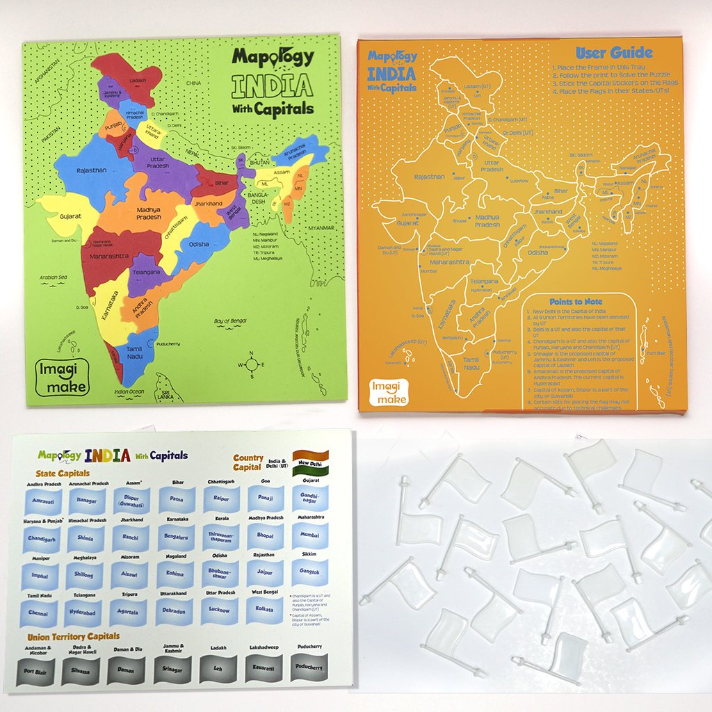 Map puzzle for kids