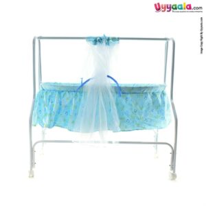 Baby Cradle With Protection Mosquito Net & Wheel Locking System