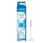 Dr Browns feeding Bottle narrow neck options+ anti colic 250ml, blue 0 + months