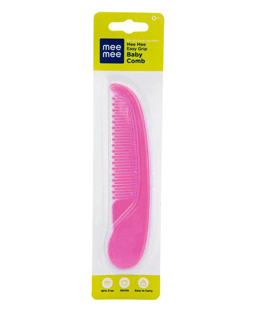 MEE MEE Easy Grip Gentle Baby Comb, Age 0+m - Pink