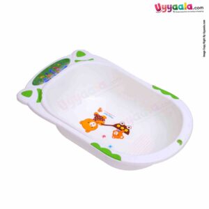 HAPPY BEAR Bath Tub Musical Plastic, Teddy Bear print