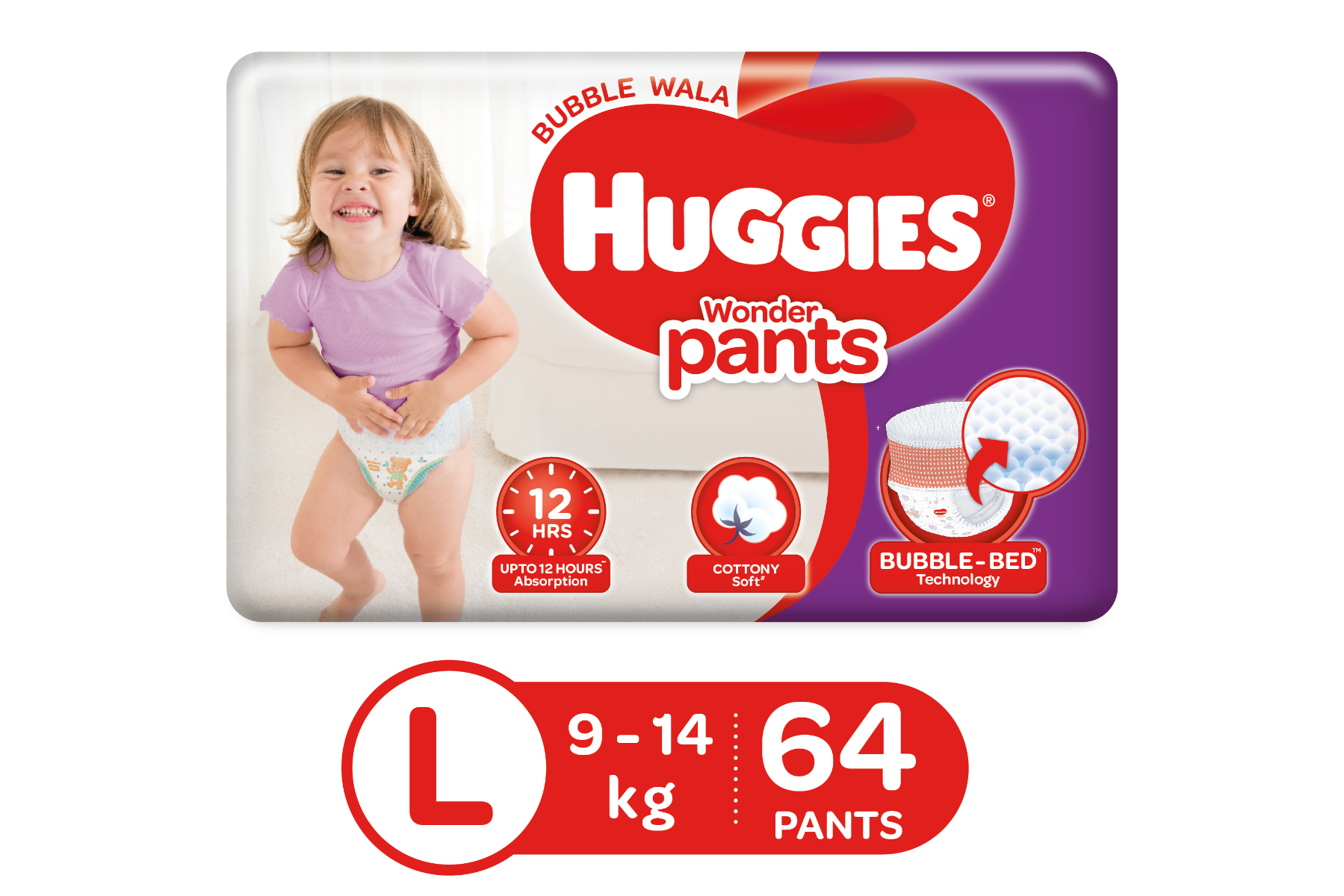 Huggies Wonder Pants Large (9 to 14 Kg)