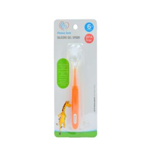 MOMS LOVE Soft Silicone Spoon 6+m Age