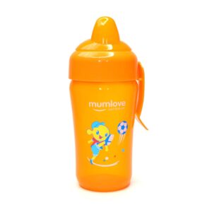 MUMLOVE Silicone Spout Sipper 300ml 12+m Age, Orange