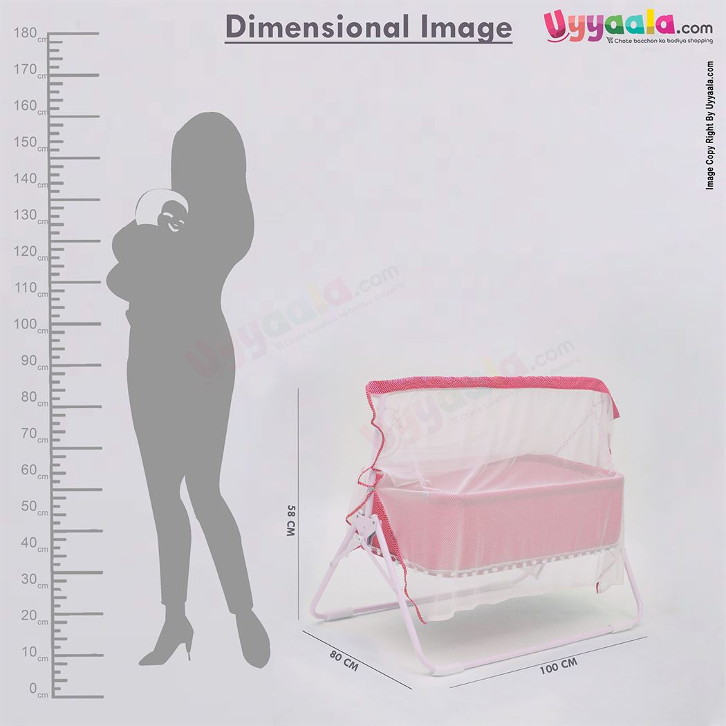 Baby 5 Star Crib & Swing Cradle 2 In 1 With Mosquito Protection Net for babies