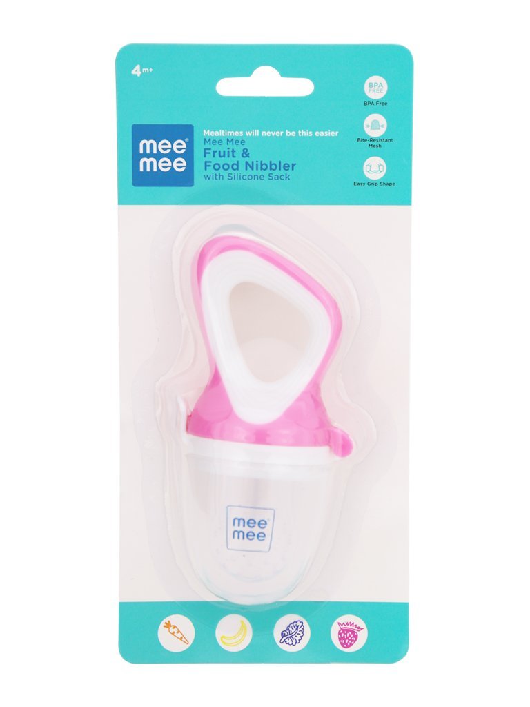 Mee Mee Fruit & Food Nibbler Pink 4m+