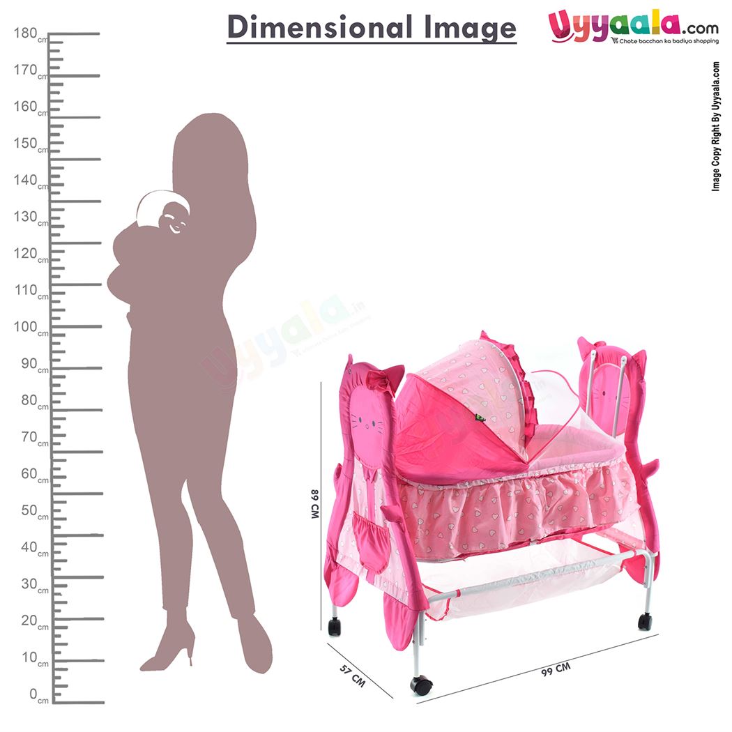 Cradle With Mosquito Protection Net  for babies