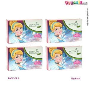 BIOTIQUE KIDS Nourishing soap - almond, pack of 4 (75g each)