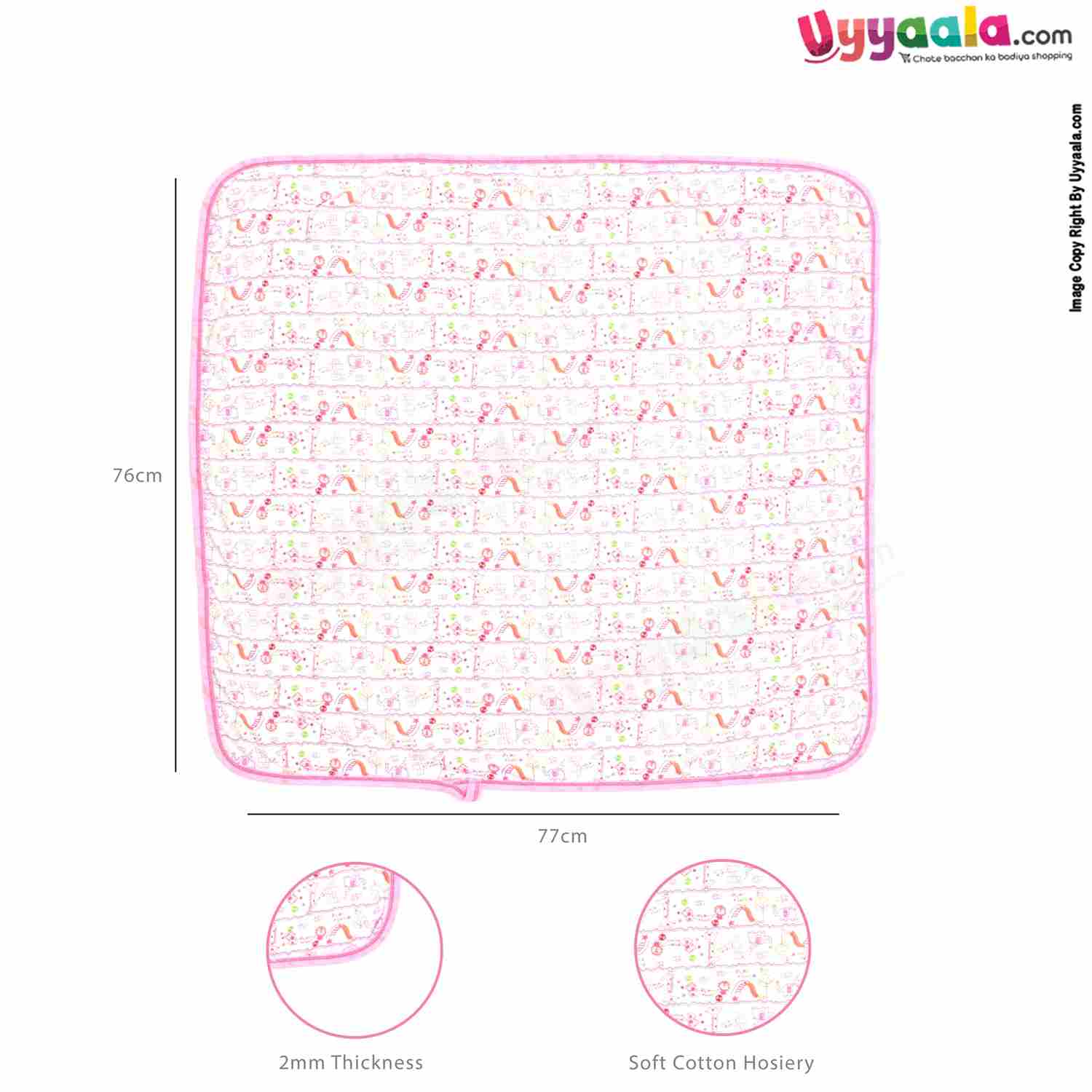 BABYS GIFT Cotton Hosiery Hooded Towel for Babies