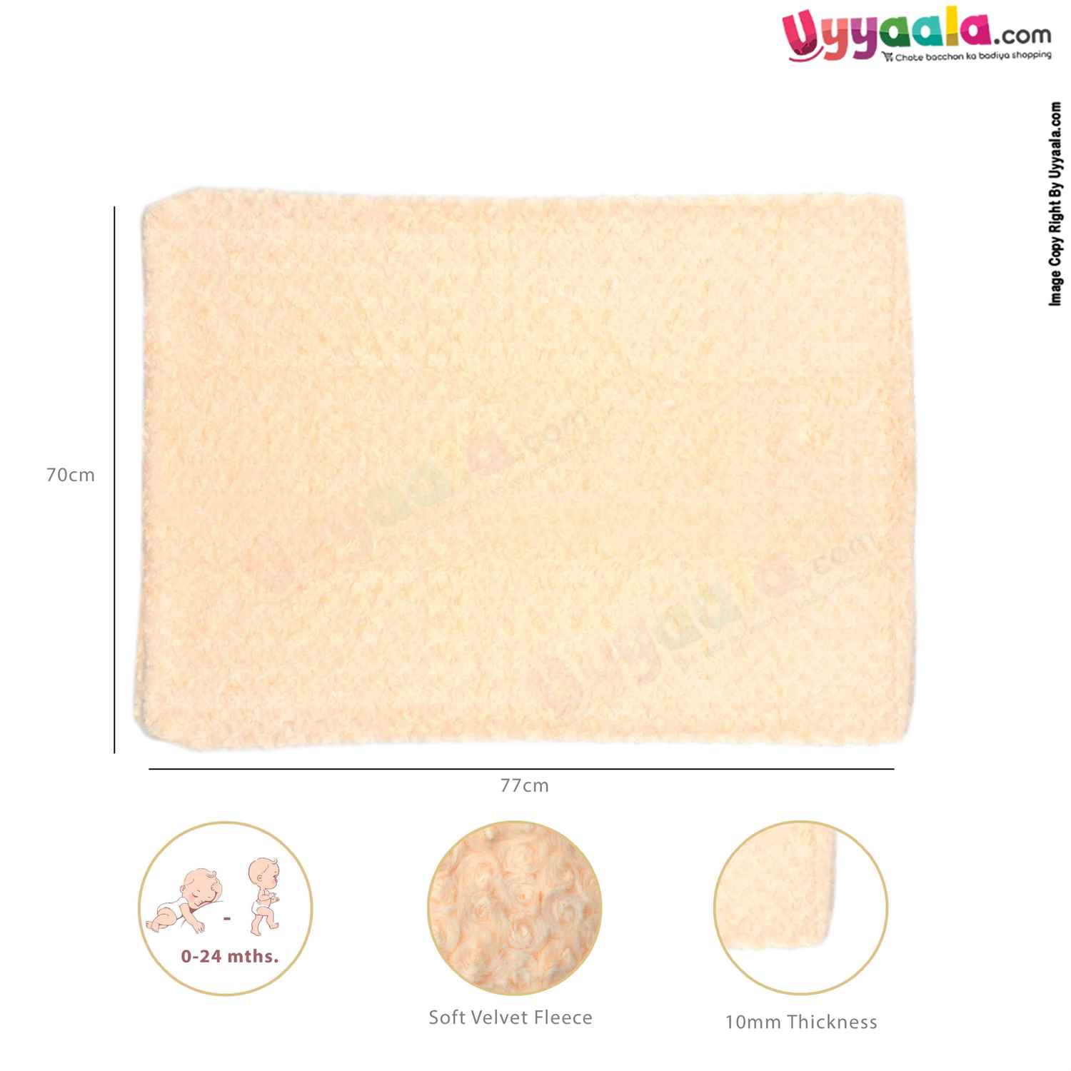 Baby Fur Rose Blanket