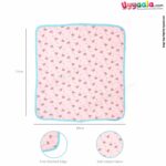 Soft hosiery cotton hooded towel for babies, Peach