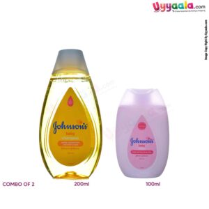 JOHNSONS Baby Shampoo 200ml & Baby Lotion 100ml ( Combo of 2 )