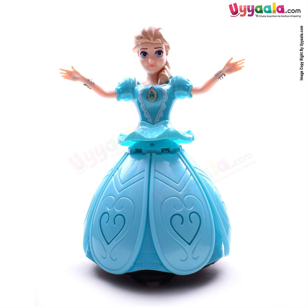 DIDAI Dancing Girl Snow Dance Battery Operated Toy Blue 3+ Age, Blue-uyyala-com.myshopify.com-Toys (battery operated)-Didai