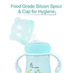 R FOR RABBIT Steebo Crescent Stainless Steel Feeding Bottle With Twin Handle - Blue 240ml