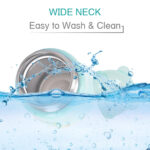 R FOR RABBIT Steebo Crescent Stainless Steel Feeding Bottle With Twin Handle - Blue 240ml