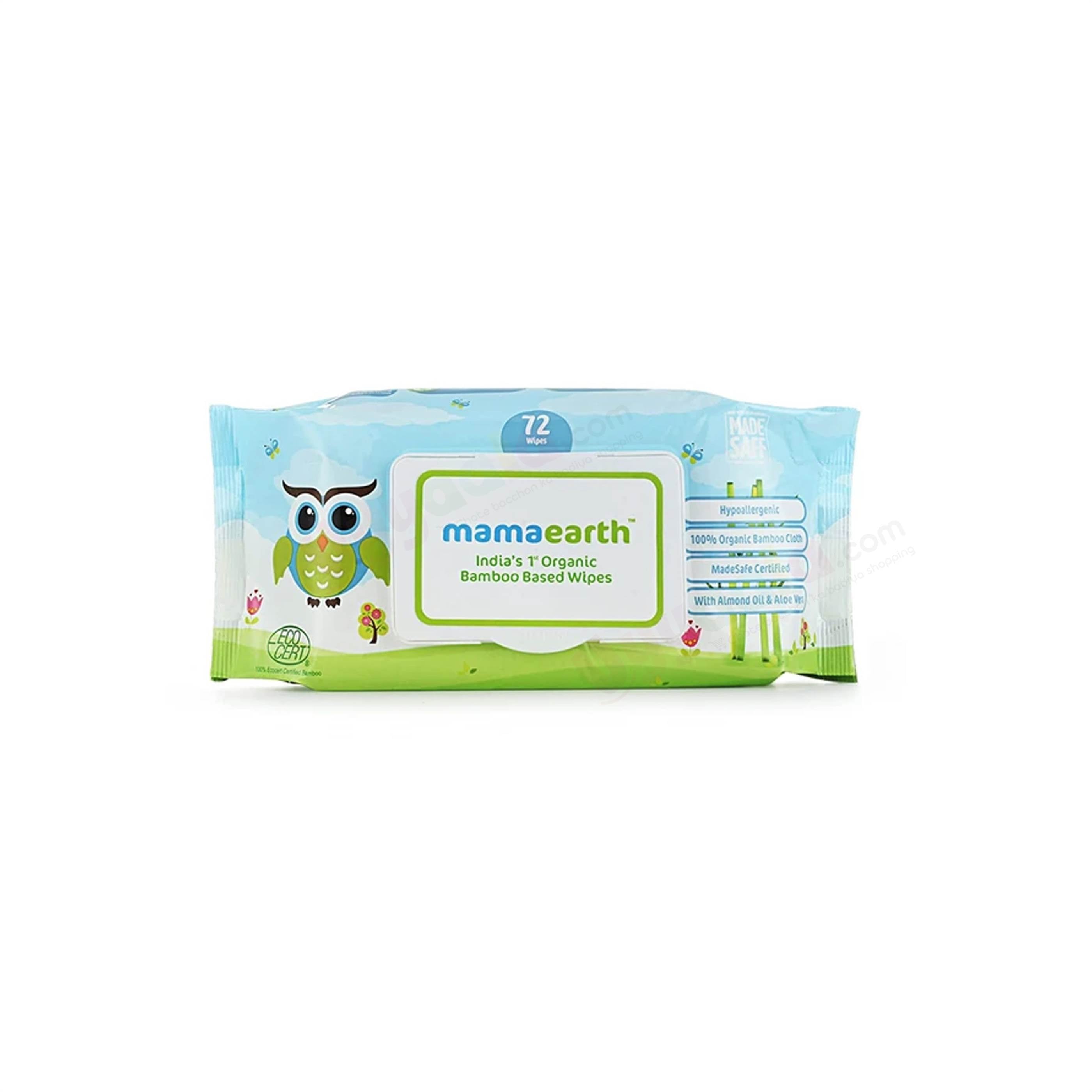 mamaearth Bamboo Based Baby Wipes - 72 Pieces-uyyala-com.myshopify.com-Skin Care-Mamaearth