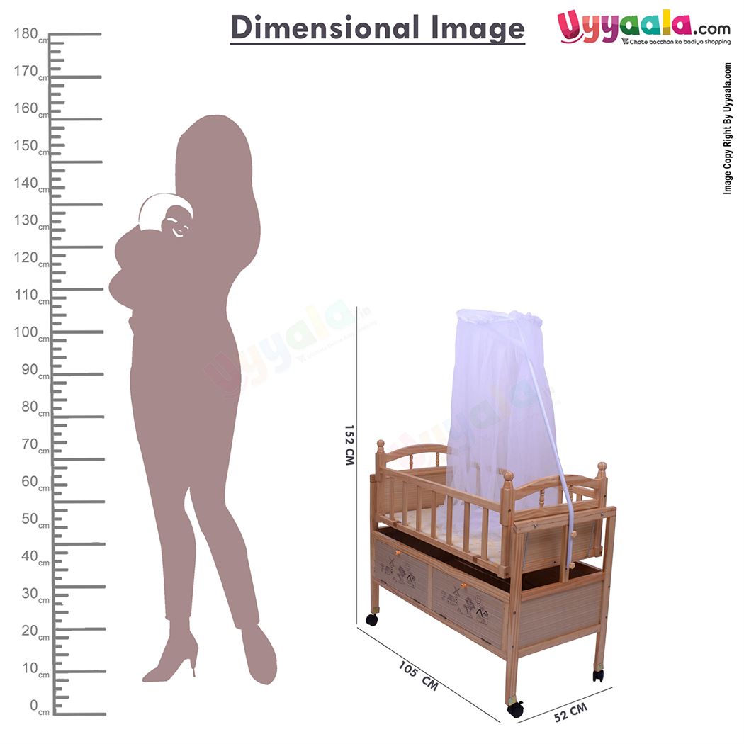 Wooden Cradle for babies