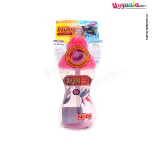 NUBY sipper bottle with soft flexible straw - 300ml, 12+m age