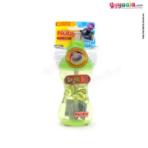 NUBY sipper bottle with soft flexible straw - 300ml, 12+m age