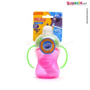 Nuby 1St Sipeez 'Grip n Sip' With Hygienic Cover Sipper Soft Flex Spout 240ml 4+m Age